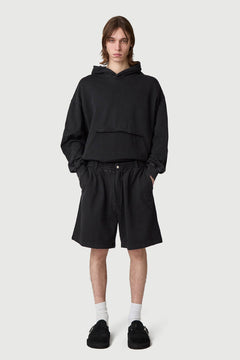 93 SWEAT SHORT WASHED BLACK – Bild 1
