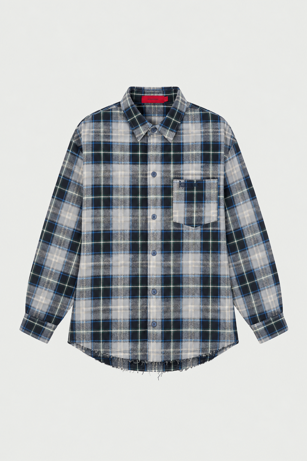 FLANNEL JACKET GREEN/BLUE