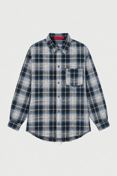 FLANNEL JACKET GREEN/BLUE – Bild 3