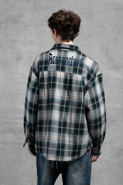FLANNEL JACKET GREEN/BLUE – Bild 2