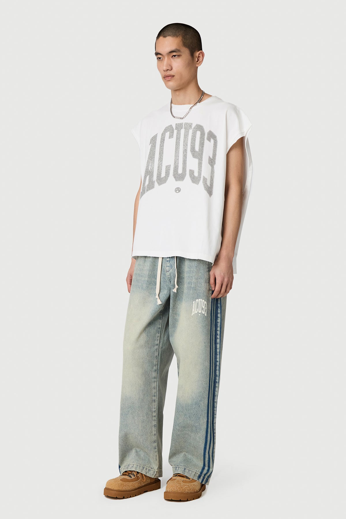 TOUCH DOWN SLEEVELESS EGG WHITE