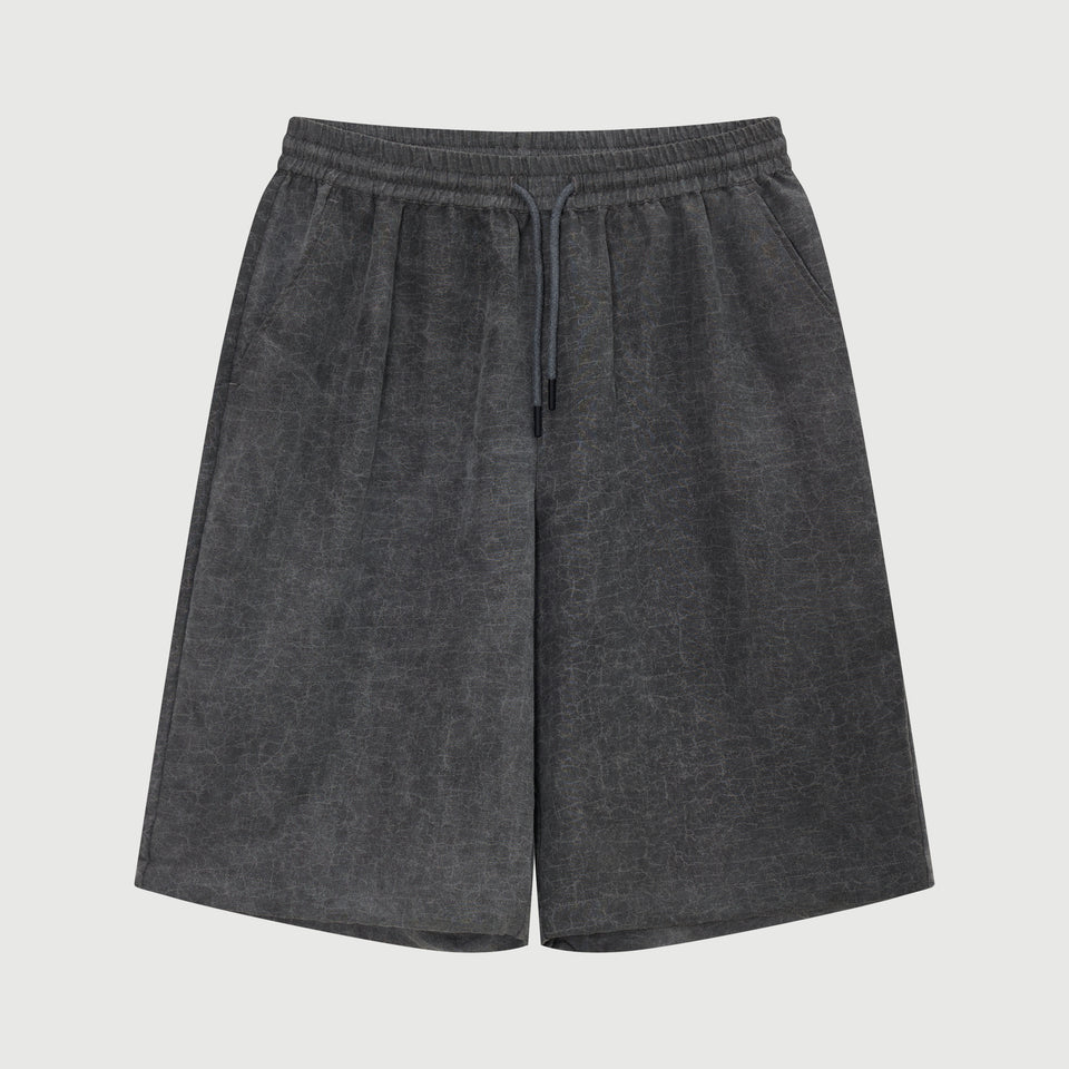CRACKED SHORTS MARBLE GREY