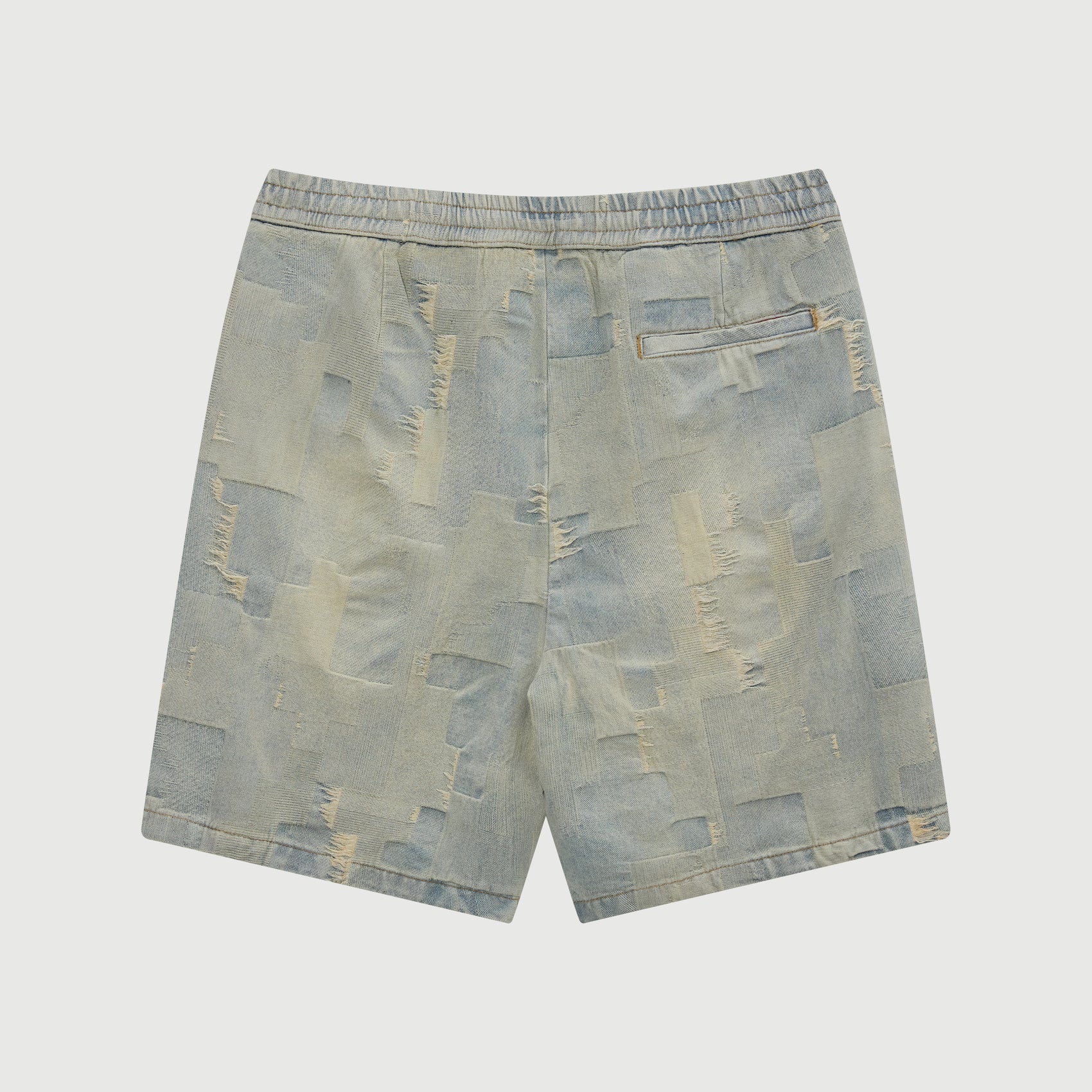 PATCH WORK SHORTS BLUE