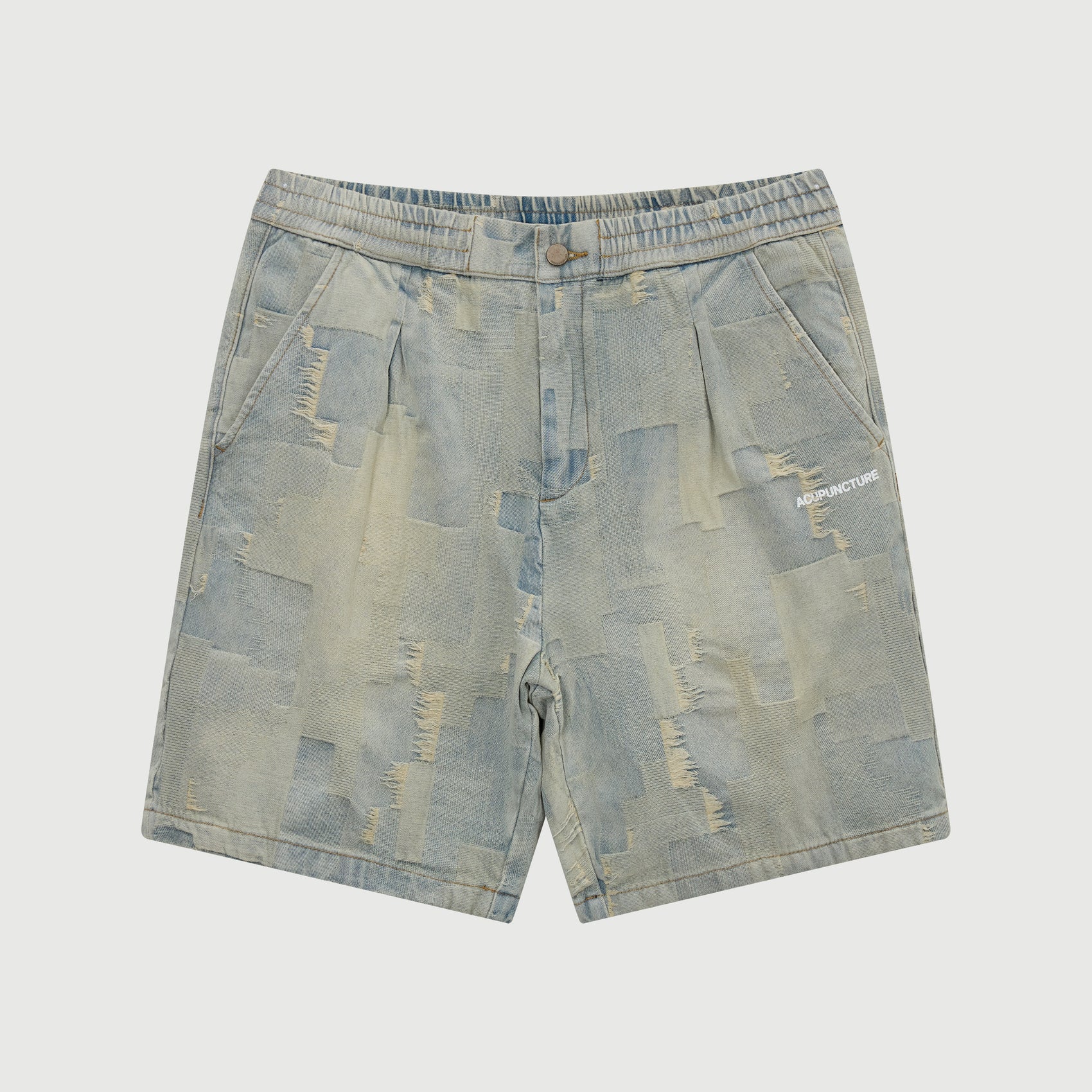 PATCH WORK SHORTS BLUE